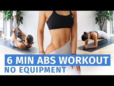 6 MIN ABS WORKOUT - NO EQUIPMENT // Krissy Cela