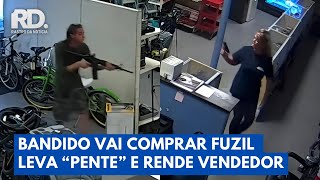 Criminoso Finge Ser Cliente, Testa Fuzil e Tenta Roubar Arma em Loja | Rastro da Notícia 