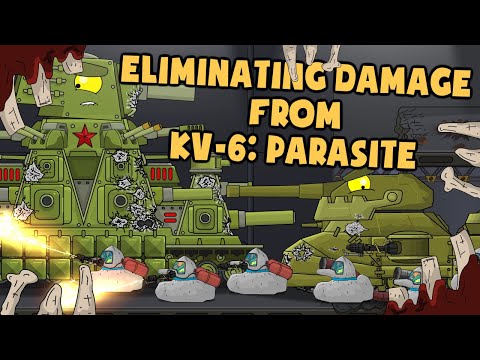 Eliminating damage from KV-6: Parasite - Cartoons about tanks