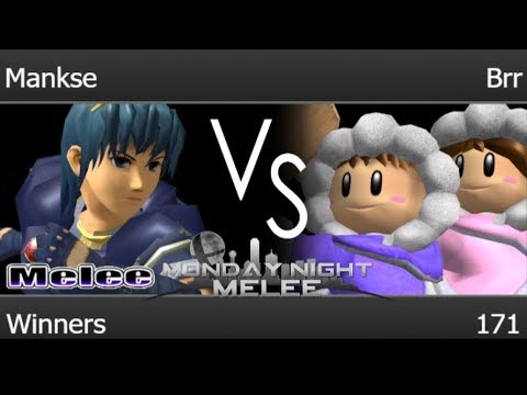 MNM 171 - Mankse (Marth) vs Brr (ICs, Jigglypuff) Winners - Melee