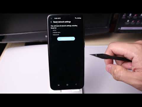 How to reset network settings on Samsung A11 reset wifi data reset Bluetooth data