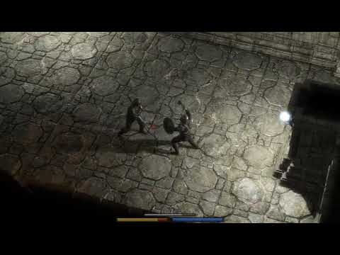 Exanima Flail with Round Shield