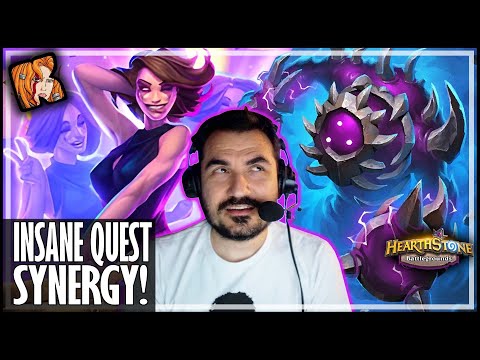 JANDICE HAS INSANE QUEST SYNERGY! - Hearthstone Battlegrounds
