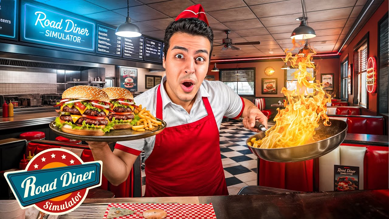 Road Diner Simulator 😂 شبیه ساز رستوران آمریکایی