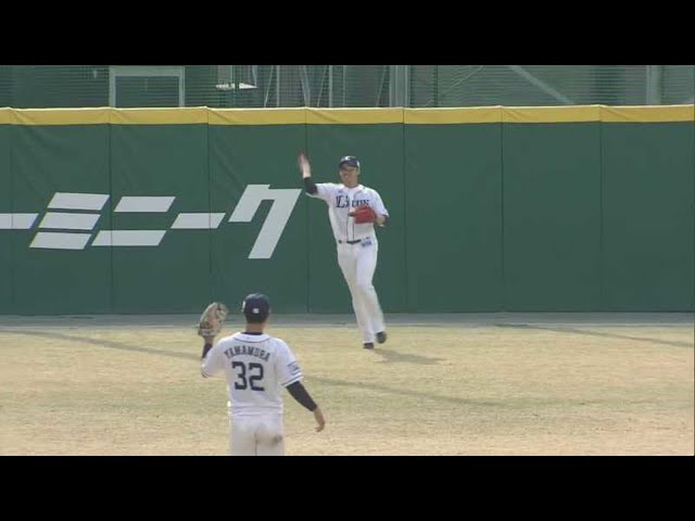 【ファーム】ライオンズ・高木 レフト後方へのフライをナイスキャッチ!! 2021/3/27 L-DB(ファーム)