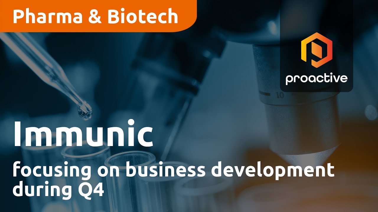 Immunic focusing on business development during Q4