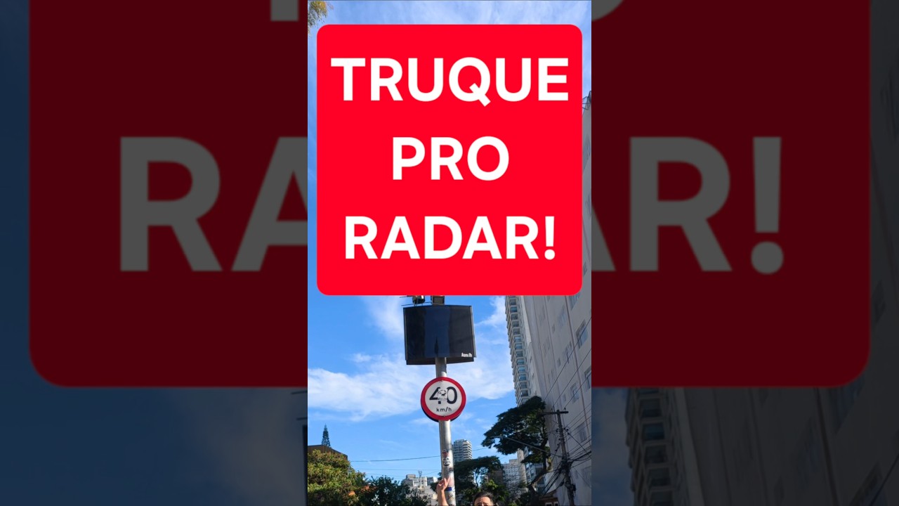 DICA PRA NUNCA MAIS TOMAR MULTA NO RADAR