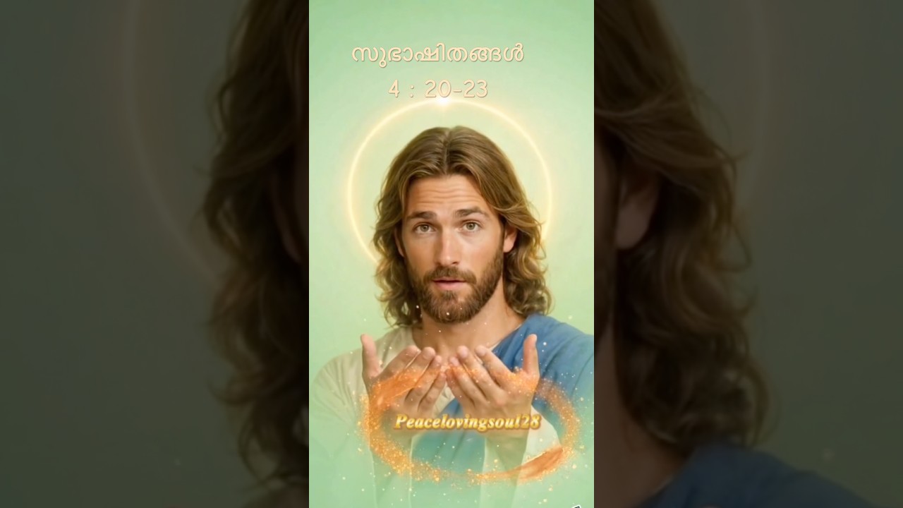 ✨സുഭാഷിതങ്ങള്‍ 4 : 20-23✨
