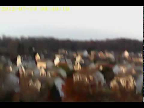 Hubsan x4 107 with keychain camera high altitude test