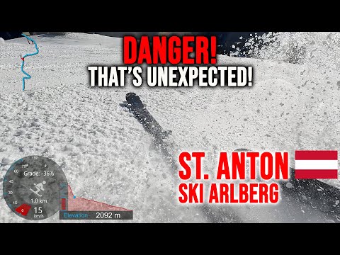 [4K] Skiing St. Anton, Danger! Most Unexpected Thing Happened! Ski Arlberg Austria, GoPro HERO13