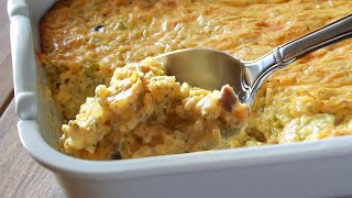 Cheesy Broccoli and Rice Casserole Recipe
