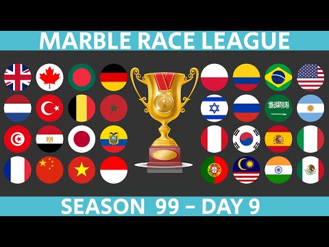 Marble Race League Season 99 DAY 9 Marble Race in Algodoo