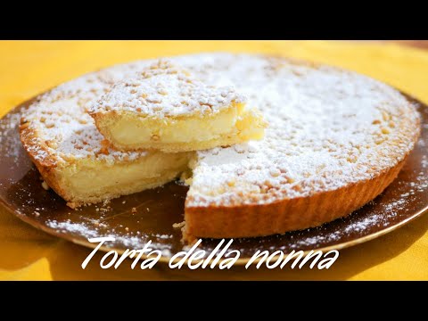 TORTA DELLA NONNA | CLASSICA E STORICA CON CREMA E PINOLI |  RICETTA FACILE E VELOCE