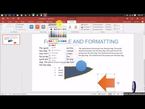 How to Make Slide in Powerpoint 2017 | Quick style find and replace | Lesson 08