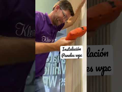 Instalación paneles wpc interior, lo único que necesitas es un taladro y tornillos