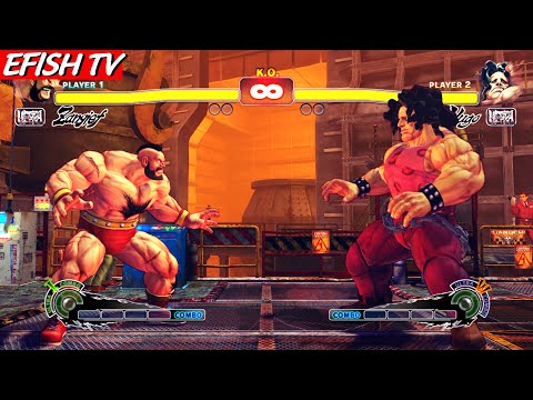 Zangief vs Hugo (Hardest AI) - STREET FIGHTER IV