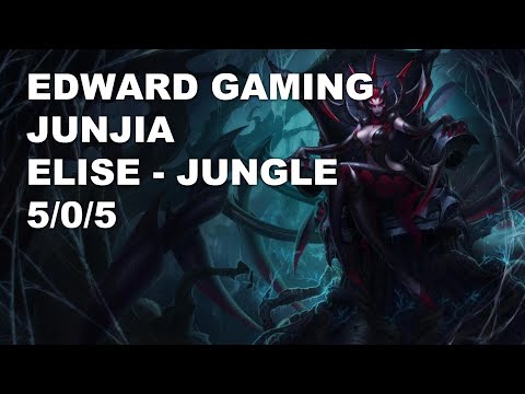 EDward Gaming JunJia Jungle Elise vs Ekko - KR Challenger Rank Game