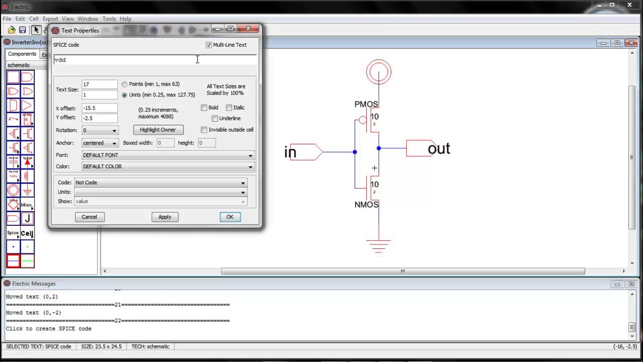 BackEnd Lab 1: Inverter Schematic