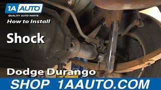 How To Replace Rear Shocks 98-03  Dodge Durango