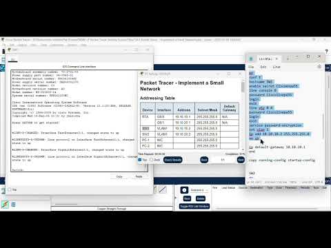 1.6.1 Packet Tracer - Implement a Small Network