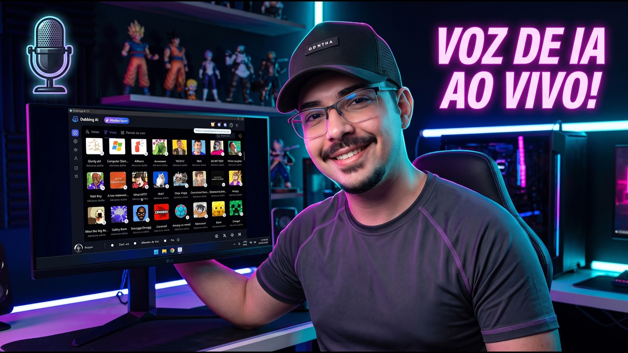 Como MUDAR A VOZ no PC com IA (Em Tempo Real!) - Dubbing AI