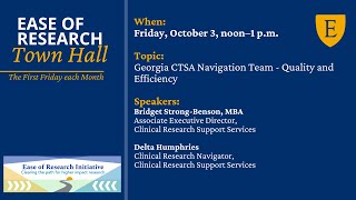 October 3, 2025  - Ease of Research Town Hall
