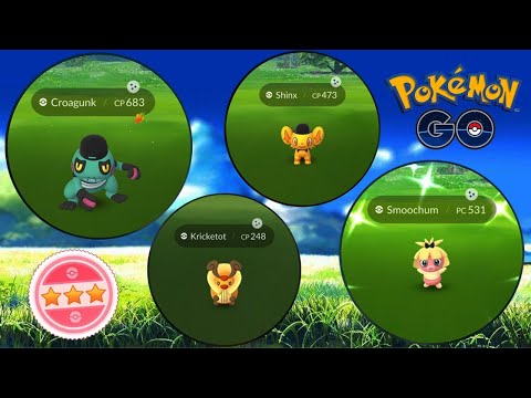 EVENTO DE MODA - KRICKETOT SHINY LIBERADO, SHINX, SMOOCHUM E CROAGUNK SHINY - FAKE GPS POKÉMON GO!