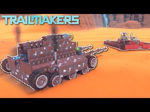 TANK BATTLE! - Trailmakers Multiplayer Gameplay - Tank Building & Battle!