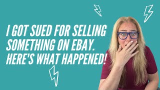 I Got Sued For Selling Something on eBay || Story Time