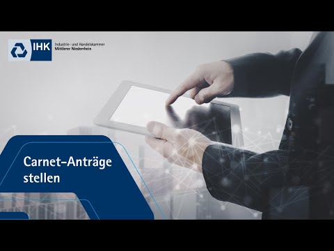 Das neue eCarnet: Carnet-Anträge stellen