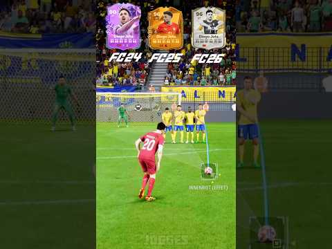 Diogo Jota Evolution FC 24 - FC 26 👑 Freekick Challenge #eafc26 #fc26 #shorts