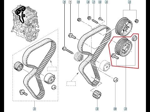 Renault Grand Scenic III 1.6 16V K4M cold start rattle noise.
