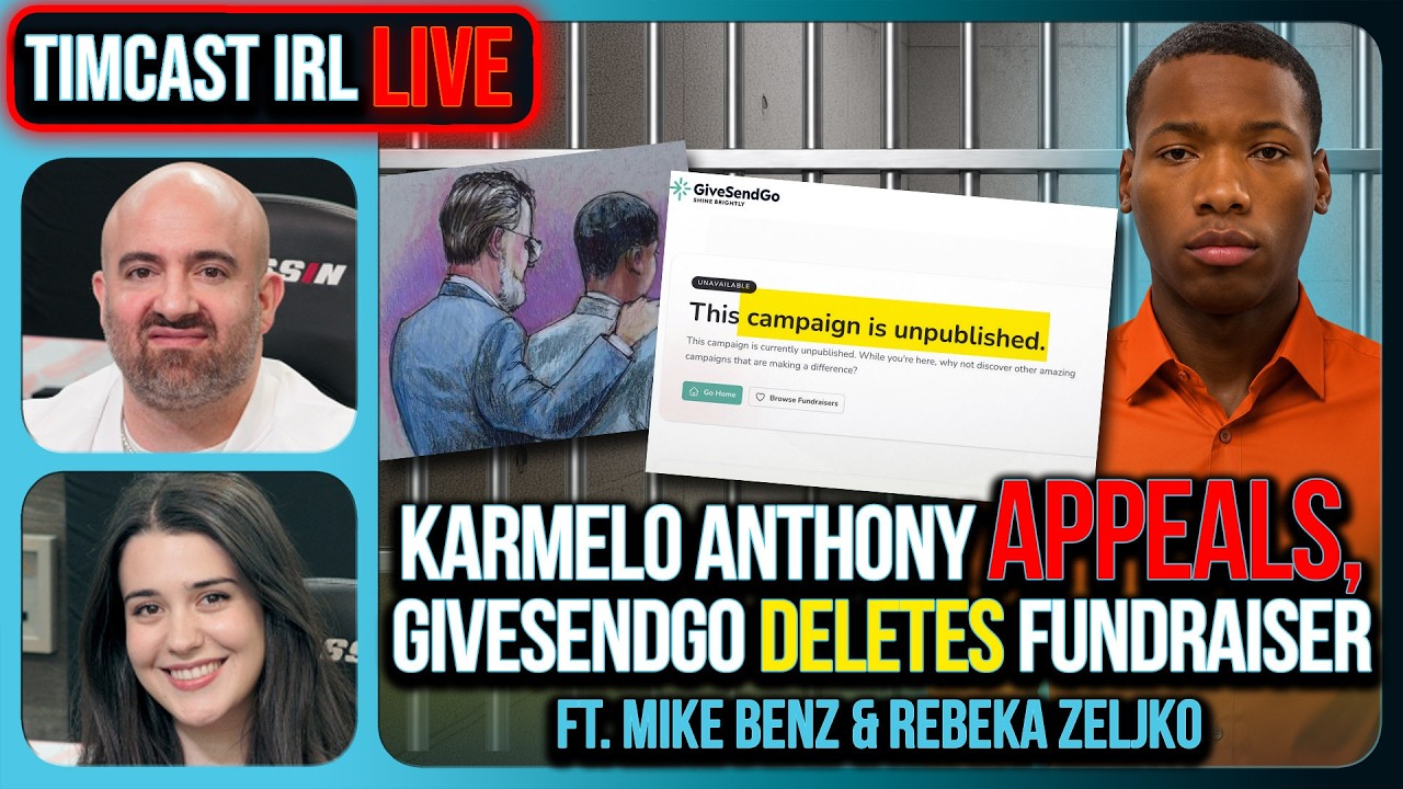 Karmelo Anthony APPEALS, GiveSendGo DELETES Fundraiser | Timcast IRL