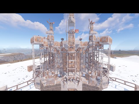 The ANGEL • POWERFUL 5X5 • Mountain Roof • Open Core • 8-12 Man Clan Base | RUST