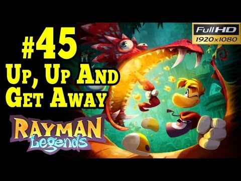 Rayman Legends Walkthrough - Olympus Maximus Part 45 Up, Up And Get Away 1080p