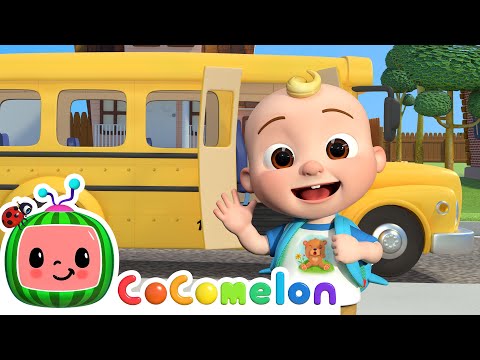 Wheels on the Bus! Classic Nursery Rhymes | CoComelon Animal Time | Animals for Kids