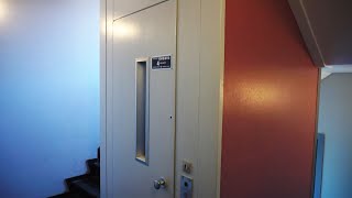 Amazing original 1972 Fischer &amp; Ravn traction elevator @ Peter Bangs Vej 47, Frederiksberg, Denmark
