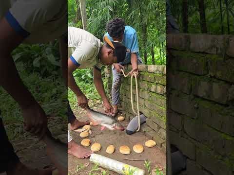 Technique with fish 😮😮 #viral #fishing #funny