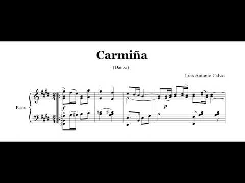Calvo, Luis - Carmiña (audio + sheet music)