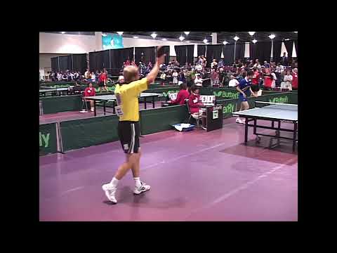 Fredrik Häkansson (SWE) v. Ryu Seung Min (KOR) at the 2002 US Open