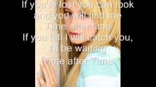 Ashley Tisdale - Time After time Lyrics On Screen