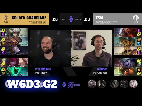 Golden Guardians vs TSM | Week 6 Day 3 S11 LCS Spring 2021 | GG vs TSM W6D3