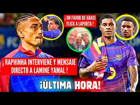 🚨BOMBAZO HANSI FLICK DEJÁ TODO SHOCK  😱 RAPHINHA MENSAJE LAMINE YAMAL 🔥 RASHFORD DECISIÓN NO CREÉIS