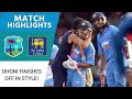 India Vs Sri Lanka Dhoni Finishes Off In Style Final Over Heroics Clinch Tri Series For India