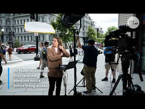 Judge grants CNN, MS NOW and Politico longer-term White House access