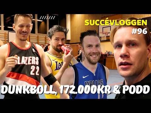 VLOGG-COMEBACK | Dunkboll, delar ut 172 000 kr & poddinspelning (VLOGG #96)