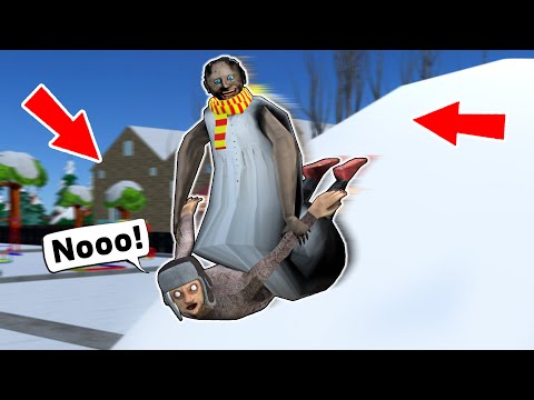 Granny vs Grandpa vs Ice Slide - funny horror animation parody (p.205)