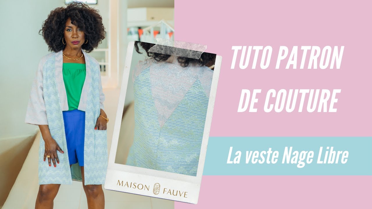Patron couture veste Nage Libre / Patron pochette