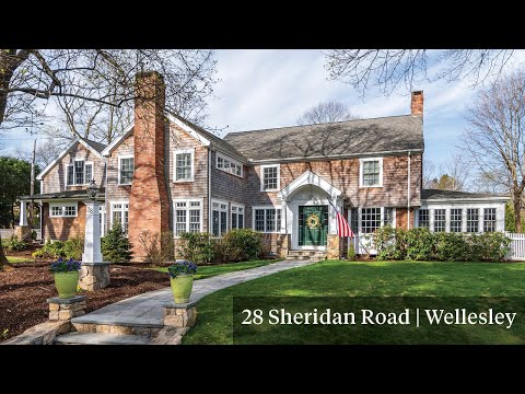 VIRTUAL TOUR | NEW LISTING | 28 SHERIDAN ROAD | WELLESLEY | $1,875,000