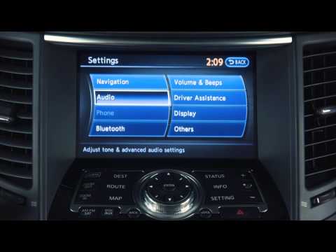 2013 Infiniti FX - Control Panel and Touch Screen Overview